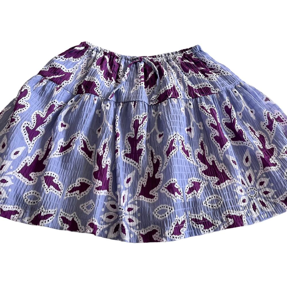 Zara girls floral crinkled crepe skirt size 13/14